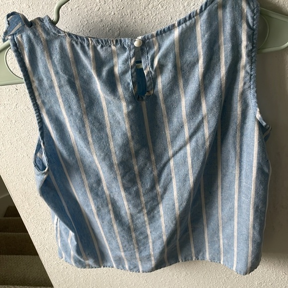 Shein Blue and White Blouse Tank - Picture 3 of 3